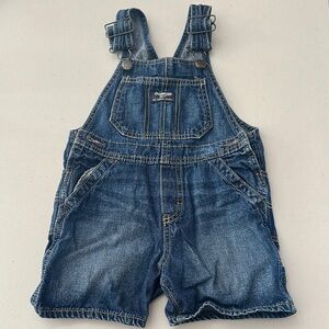 GUC OshKosh B'gosh Blue Classic Denim Overalls size 2T Toddler